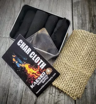 Charcloth Char Cloth Fire Starter Bushcraft Gear Camping • $12.97