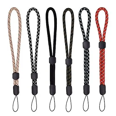 Wrist Lanyard Hand Strap 6pcs Short 7.5 Inch Adjustable Rope Electronic • $6.91