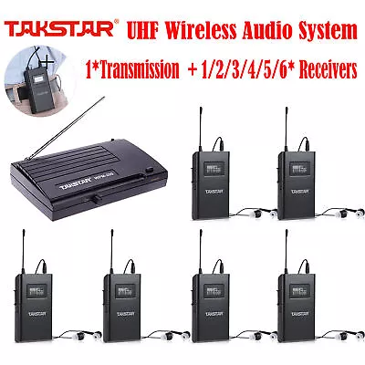 Takstar WPM-200 UHF Wireless In Ear Monitor System Transmitter Receiver 50m C3V2 • $29.99