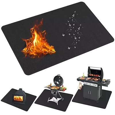 70 X 48 Inch Under Grill Mats For Outdoor Grill Easy To Clean Reusable Grill Ma • $38.99