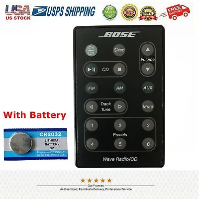$15.99 • Buy NEW Bose Wave Radio/CD Remote Control For AWRC-1W AWRC-1G AWRC-1P Black 