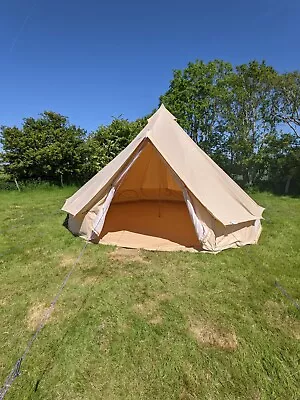 £220 • Buy 5m Bell Tent - USED - Canvas With Zipped In Groundsheet