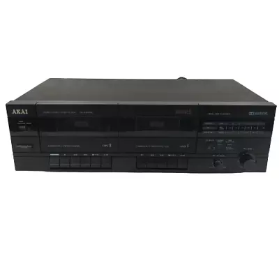 Vintage AKAI Stereo Double Cassette Deck HX-A335W (Not Working) Made In Japan • $90