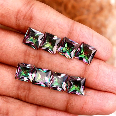$118.78 • Buy 22-23 Ct Princess Shape Alexandrite Loose Gemstone Certified Natural Alexandrite