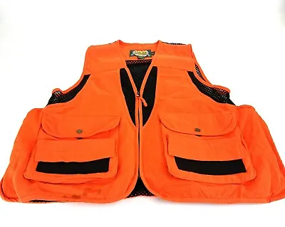 CABELA'S Safety Orange Game Pocket Hunting Vest Men's Size Medium • $41.09