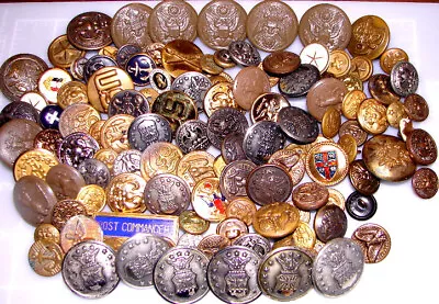 Vintage Military Button Lot. • $9.99