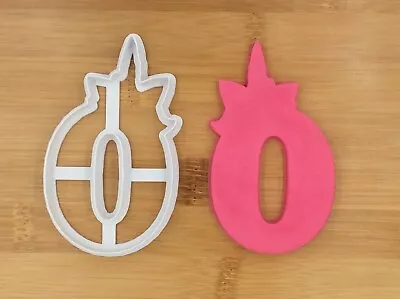 Unicorn Number Zero Digit 0 Cookie Cutter Biscuit Fondant Cake Mould  • $8.89