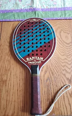 Vintage Bantam By Marcraft APTA Wooden Paddle Ball Racket • $14.99