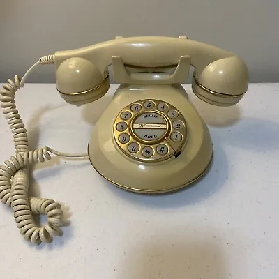 Vintage MICROTEL Retro Knightsbridge Telephone-off White Touchtone Victorian 954 • $22.97