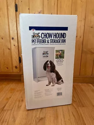 Chow Hound Pet Lodge Feeder & Food Storage Bin Steel NEW Holds 25 Lbs Dog • $49.99