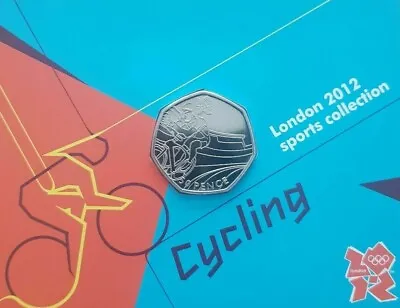 Carded Royal Mint BU 50p Olympic Coin CYCLING-bunc • £5.50