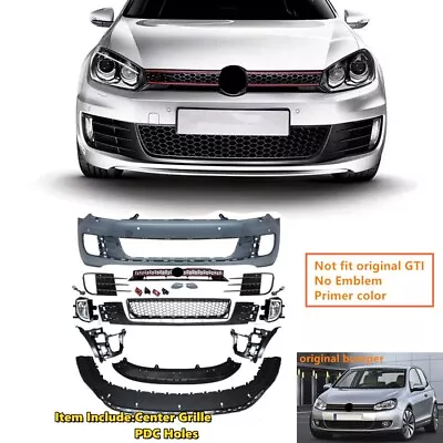 Primer GTI Style Front Bumper Conversion Cover Fits VW Golf MK6 2010-14 W/Grille • $679.97