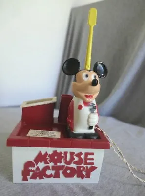 Vintage 1972 Kenner Walt Disney Mickey Mouse Factory Electric Toothbrush Holder • $9.99