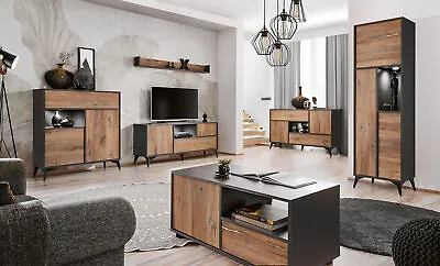 Komodee NEW Living Room Furniture In Matt White LEDs ORVIETO Multiple Options • £219.99