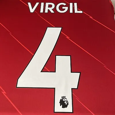 $10.05 • Buy Virgil 4 2017 - 2019 Official Premier League Name & Number Player Size