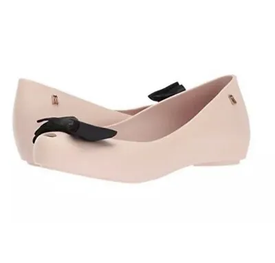 MELISSA Shoes Ultragirl Sweet XIII MELFLEX PVC Flat Fruit-scented Sand/Pink Sz 9 • $33