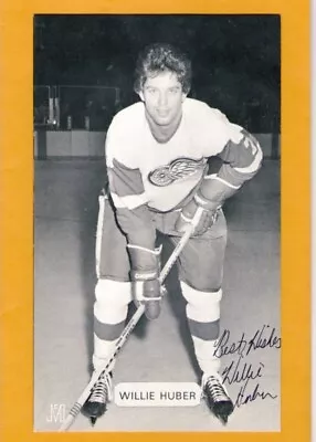 ~WILLIE HUBER (dec ’10) SIGNED 1970's McCarthy Postcard RED WINGS Free Shipping~ • $12.12