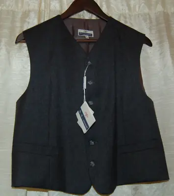 Vest G.  C. Detomaos Mens NEW Size 45 Gray Virgin Wool Vest  Made In Italy NWT • $39.99