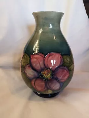 Vintage Moorcroft Clematis Vase 9.5  England • $650