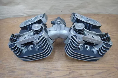 Harley Davidson Evo Evolution Edelbrock Cylinder Head Pair W/ Intake Manifold • $1394.95