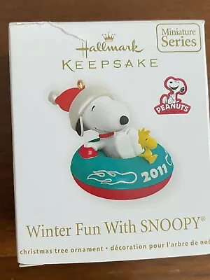 Hallmark 2011 Winter Fun With Snoopy  # 14 Miniature Ornament • $12.99