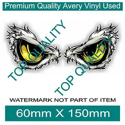 EAGLE EYES HOT ROD Decal Sticker For Man Cave Rat Rod Vintage Helmet Stickers • $6