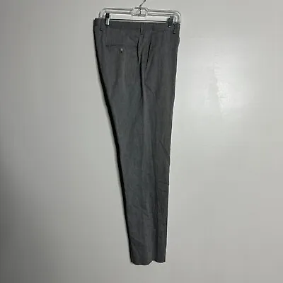 J Crew Ludlow Trouser Pants Mens Solid Gray Linen Size • $29.99