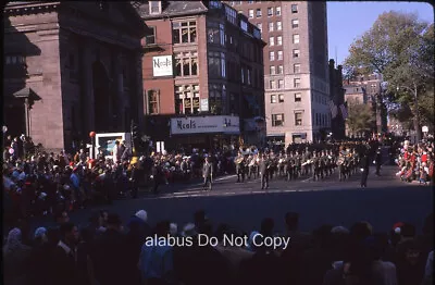 Orig 1961 35mm SLIDE Crowd Watching Army Band In Veteran's Day Parade Boston MA • $11.99