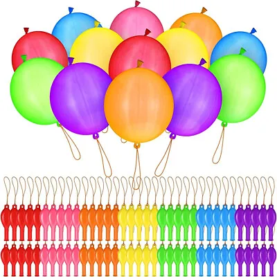 Large Punch Balloons Bouncy Boys Girls Toy Garden Game Activity Party Bag Filler • £4.96