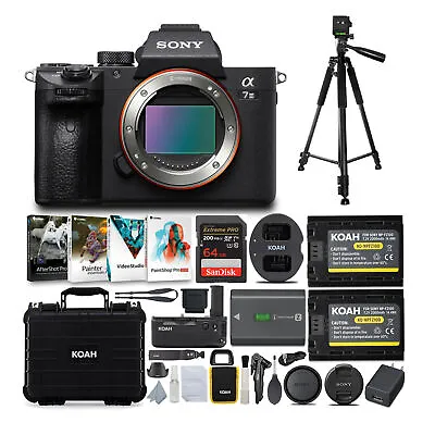 Sony Alpha A7 III 24.2MP Mirrorless Camera (Body Only) And Accessories Bundle • $1498