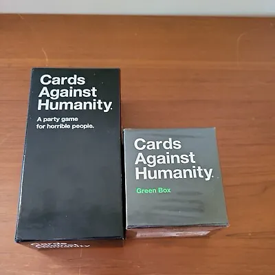 Cards Against Humanity Playing Cards NIOB And Sealed Green Box Expansion Pack • $50.58