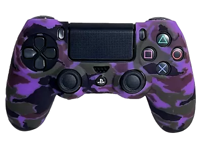$9.90 • Buy Silicone Cover For PS4 Controller Case Skin - Purple Camo