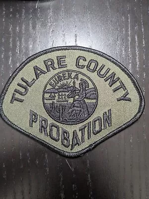 TULARE COUNTY PROBATION SUBDUED Officer Patch Police LEO CA Parole Badge • $0.50