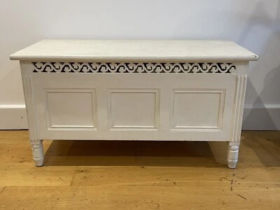 Wooden Storage Chest Trunk Blanket Box • £9.99