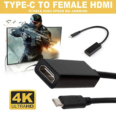 4K 1080P USB-C Type C To HD Adapter USB 3.1 Cable For MHL Android Phone Tablet • $7.25