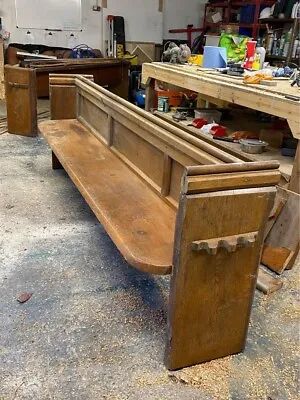 Oak Church Pew Bench Antique • £250