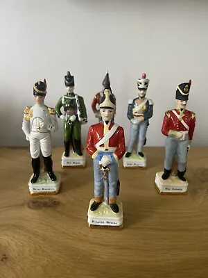 £38 • Buy Set Of 6 Porcelain Napoleonic Soldier Figurines 17 Cms High