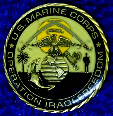 USMC Iraq Multinational Force West Prosecution Exploitation Challenge Coin PT-16 • $55