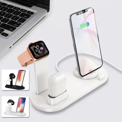 $34.59 • Buy 3in1 Charging Dock Station Charger Stand For AirPods/Apple Watch Series/ IPhone.