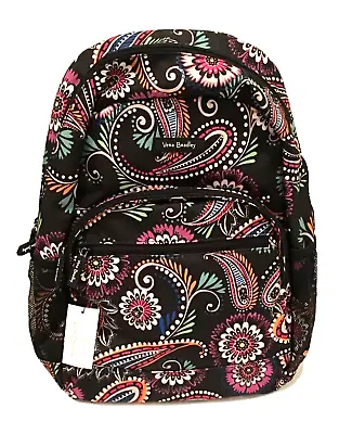 VERA BRADLEY Lighten Up Essential Backpack Bandana Swirl Pattern Computer Bag • $63