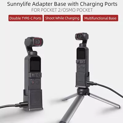 Gimbal Accessories Mount Stand Type-C Charging Basefor DJI OSMO POCKET 1/2 • $17.48