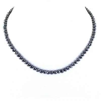 $312.99 • Buy 5.5mm Beads,24 Inches, Derek Jeter Black Diamond Necklace Certified AAA Quality