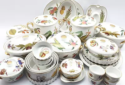 £18.99 • Buy Royal Worcester Evesham Gold Serving Dishes Jugs Plates Mug Ramekins Bows Cruets