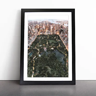 £14.95 • Buy Central Park In New York Framed Wall Art Painting Poster Print Canvas Picture