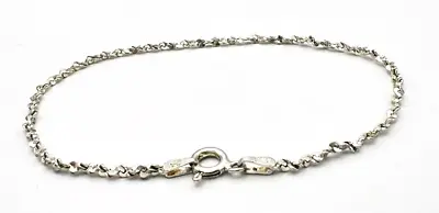 Vintage Milor Italy Sterling Silver 925 Twisted Chain Bracelet 7.25 In • $26