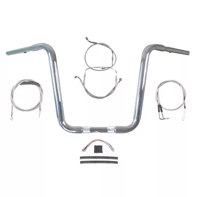 1 1/4  Chrome Narrow 14  Ape Hanger Handlebar Kit 2007 Harley Road Glide King • $673.43