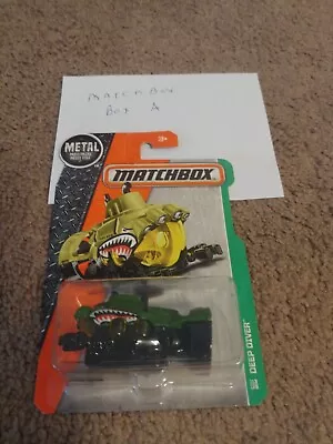 2016 Matchbox MBX U.S.S. Bite'Em Deep Diver Submarine Green Shark Teeth Arms • $5.99