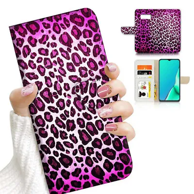 ( For Samsung S7 ) Wallet Flip Case Cover AJ23962 Purple Leopard • $12.99