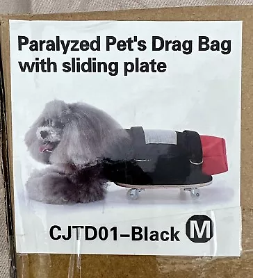 Size M Indoor Dog Wheelchair Alternative Paralyzed Pets Drag Bag Rear Legs • $21.49