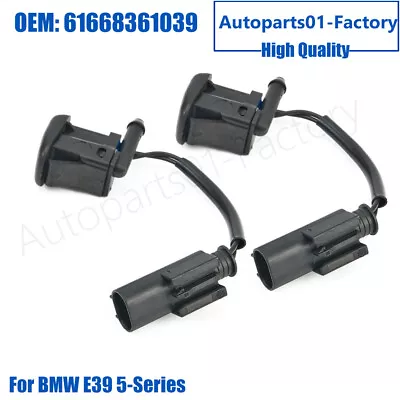 61668361039 Set Of 2PCS Windshield Heated Washer Nozzle For BMW E39 5-Series • $36.79